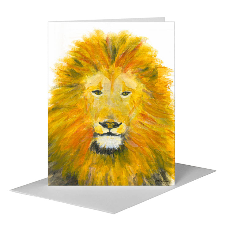 Lion Mane, Greeting Card (#8368A), A2 Card Front, www.printedcanvas.com