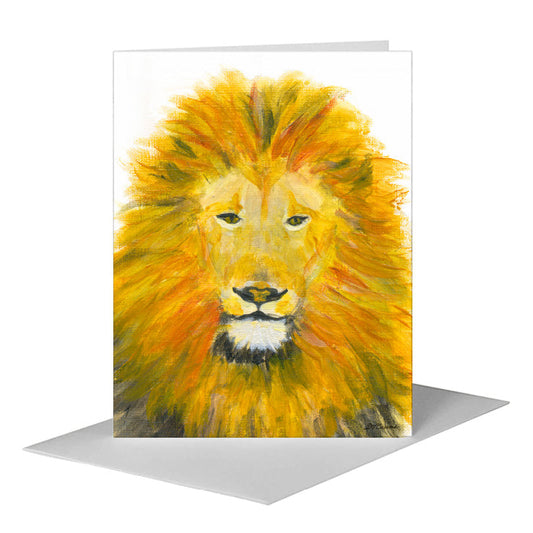 Lion Mane, Greeting Card (#8368A) A2 Card Front, www.printedcanvas.com