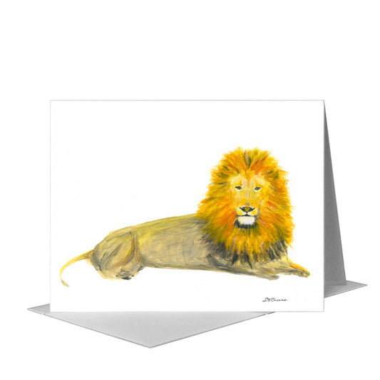 Lion Mane, Greeting Card (#8368D) A2 Card Front, www.printedcanvas.com
