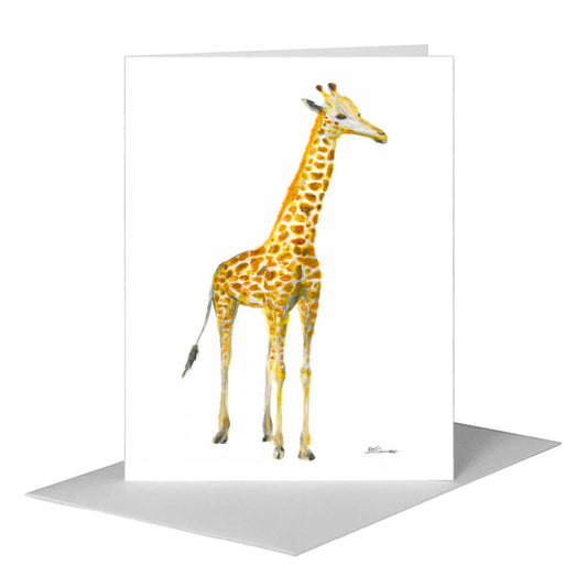 Giraffe, Greeting Card (#8369A) A2 Card Front, www.printedcanvas.com