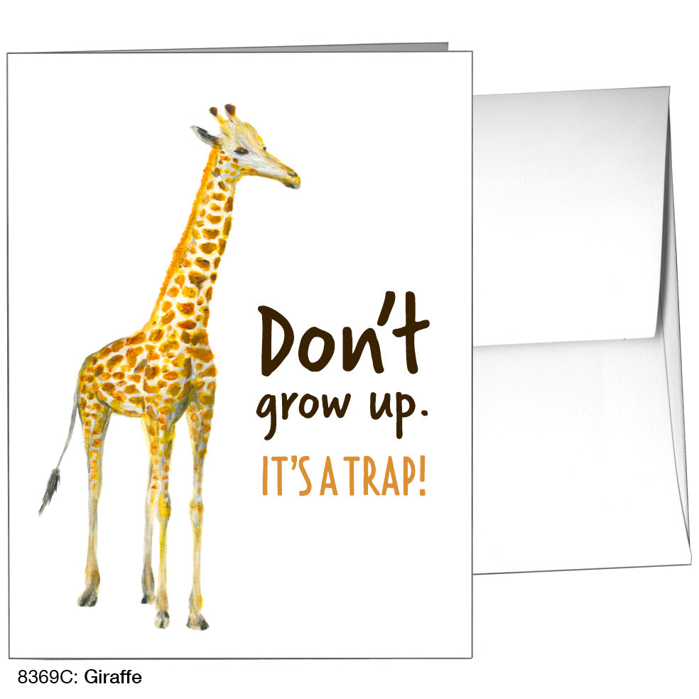 Giraffe, Greeting Card (8369C), A2 Card Front, www.printedcanvas.com