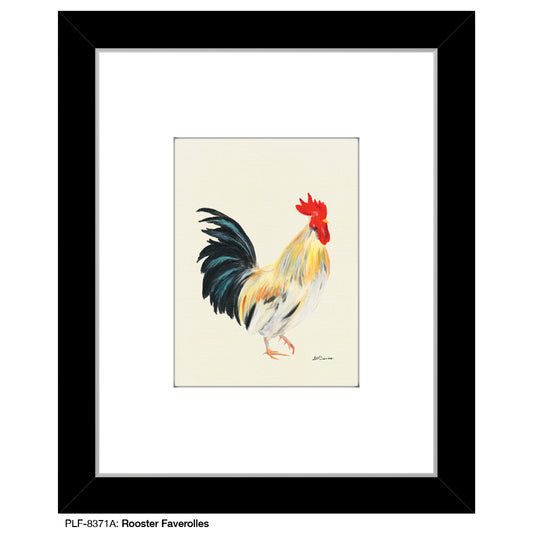 Rooster Faverolles, Print (#8371A)