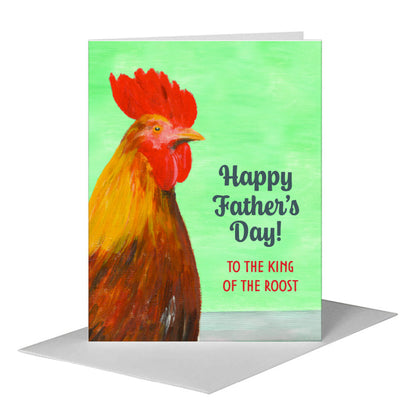 Peter Rooster, Greeting Card (#8372AA), A2 Card Front, www.printedcanvas.com