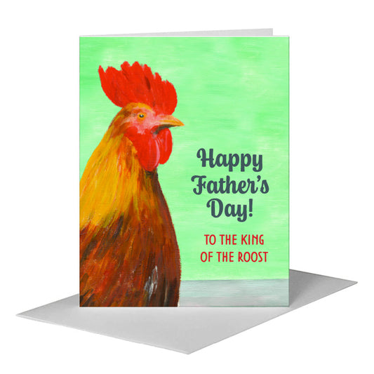 Peter Rooster, Greeting Card (#8372AA) A2 Card Front, www.printedcanvas.com