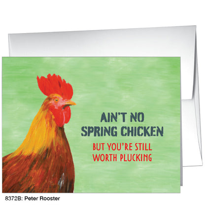 Peter Rooster, Greeting Card (8372B), A2 Card Front, www.printedcanvas.com