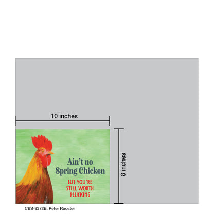 Peter Rooster, Card Board (8372B), 8x10 Poster Board, www.printedcanvas.com