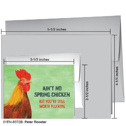 Peter Rooster, Greeting Card (8372B), Enclosure Card, www.printedcanvas.com