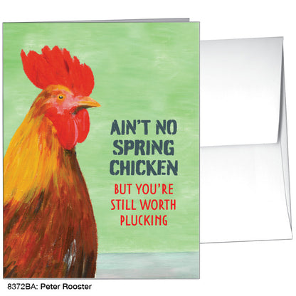 Peter Rooster, Greeting Card (8372BA), A2 Card Front, www.printedcanvas.com