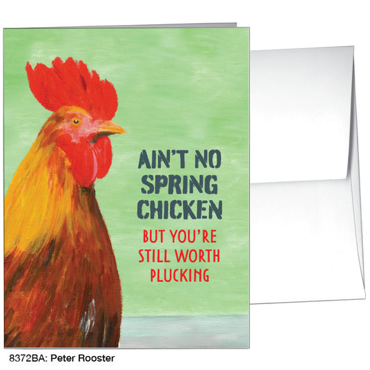 Peter Rooster, Greeting Card (8372BA), A2 Card Front, www.printedcanvas.com