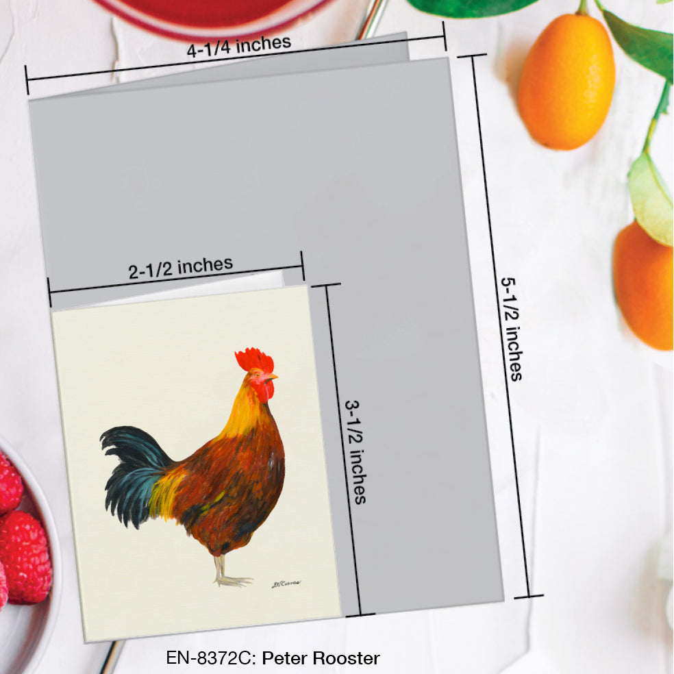 Peter Rooster, Greeting Card (#8372C)