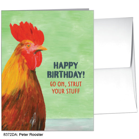 Peter Rooster, Greeting Card (8372DA), A2 Card Front, www.printedcanvas.com