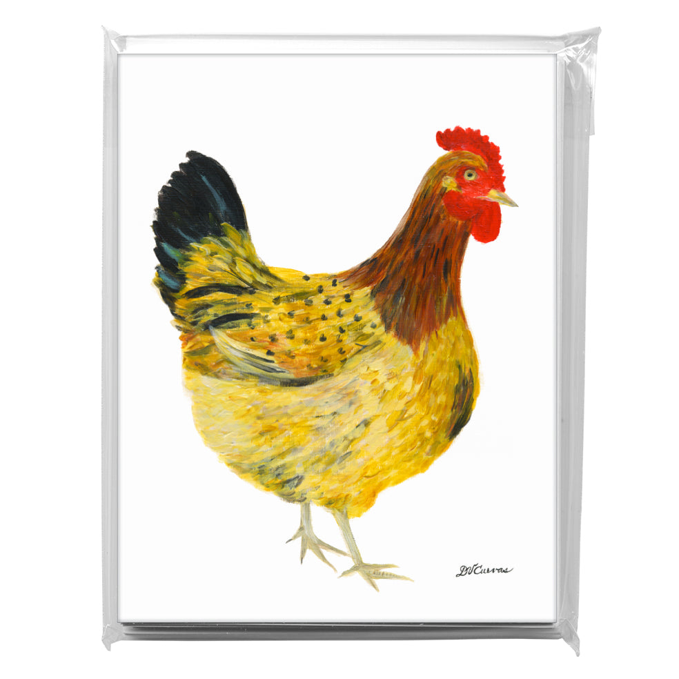 Campine Hen, Greeting Card (8373), A2 8-Pack, printedcanvas.com