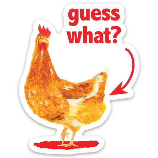 Golden Hen, Vinyl Sticker (S-8374GB)