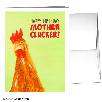 Golden Hen, Greeting Card (8374KE)