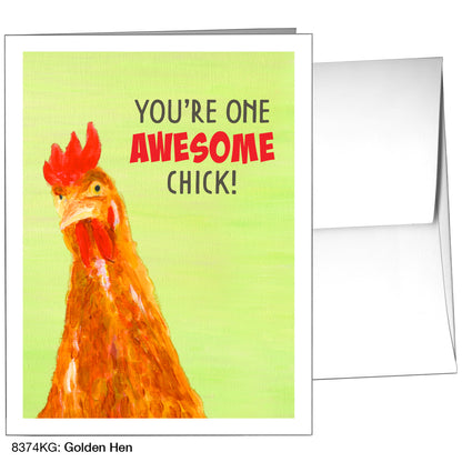 Golden Hen, Greeting Card (8374KG)