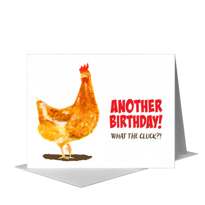 Golden Hen, Greeting Card (#8374R) A2 Card Front, www.printedcanvas.com