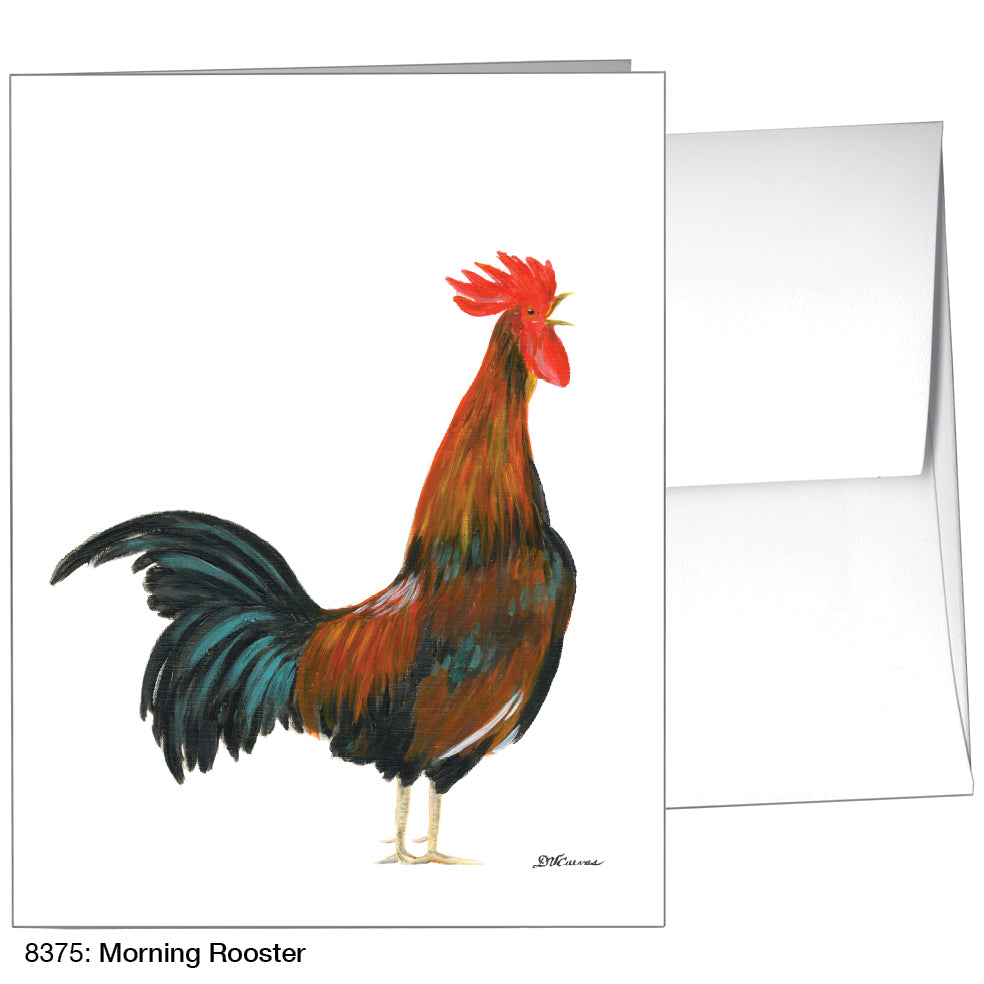 Morning Rooster, Greeting Card (8375), A2, printedcanvas.com