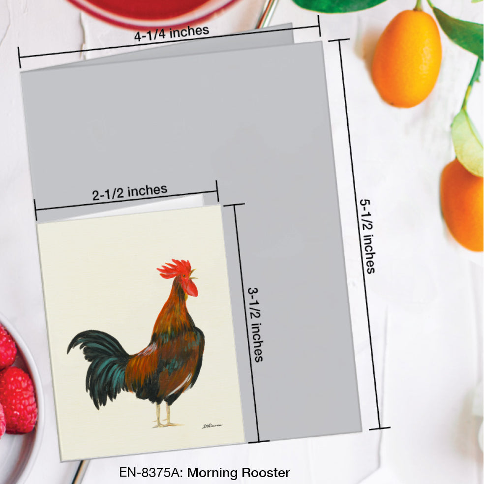Morning Rooster, Greeting Card (#8375A)