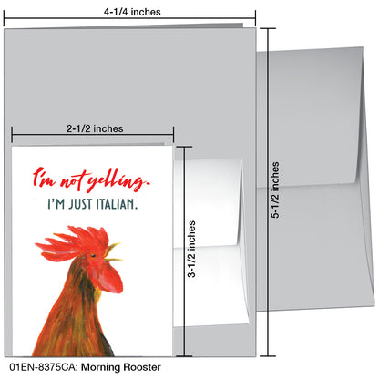 Morning Rooster, Greeting Card (8375CA)