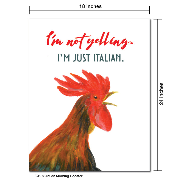 Morning Rooster, Card Board (8375CA)