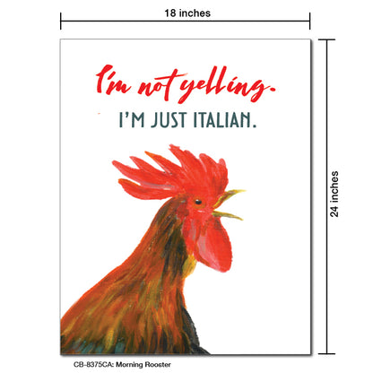 Morning Rooster, Card Board (8375CA)