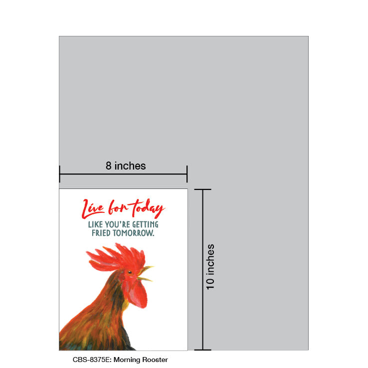 Morning Rooster, Card Board (8375E), 8x10 Poster Board, www.printedcanvas.com
