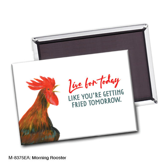 Morning Rooster, Magnet (M-8375EA), front, printedcanvas.com