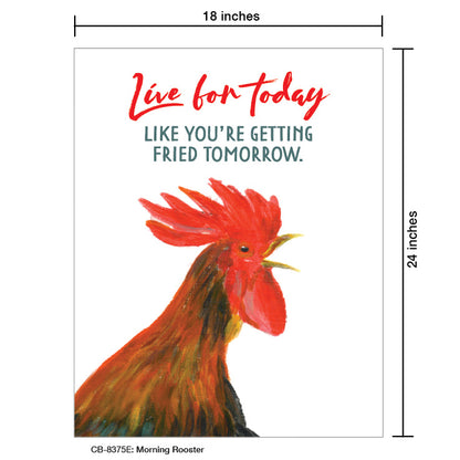 Morning Rooster, Card Board (8375E), 18'x24 PosterBoard at www.printedcanvas.com