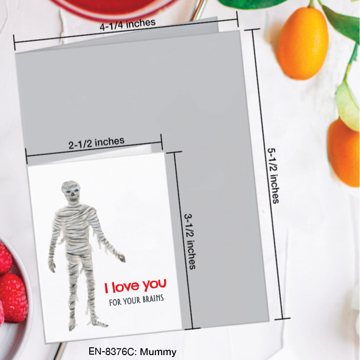 Mummy, Greeting Card (#8376C), Enclosure, www.printedcanvas.com