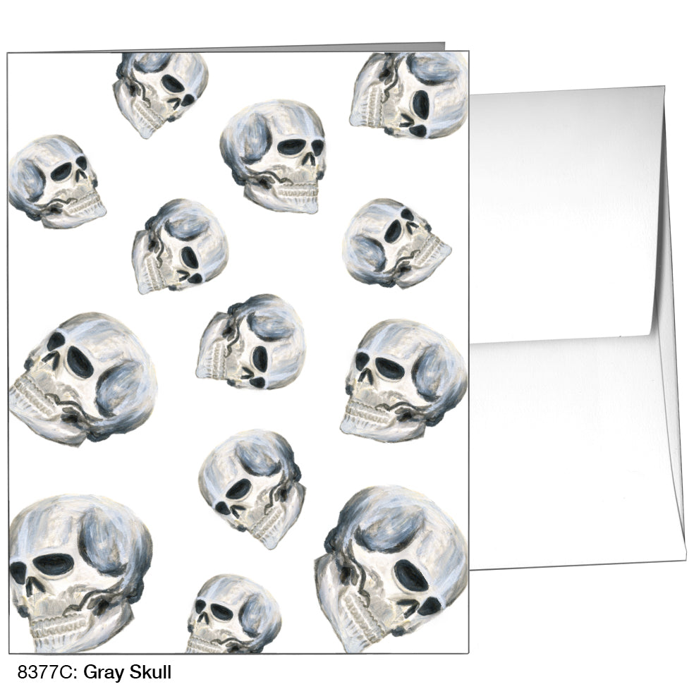 Gray Skull, Greeting Card (8377C)