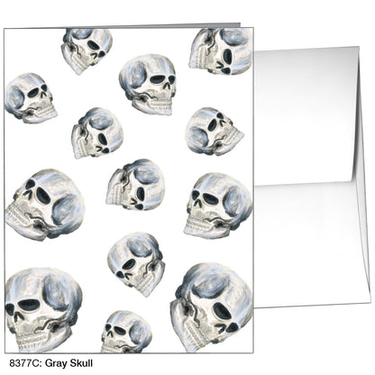 Gray Skull, Greeting Card (8377C)