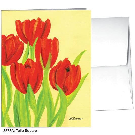 Tulip Square, Greeting Card (8378A), A2, printedcanvas.com