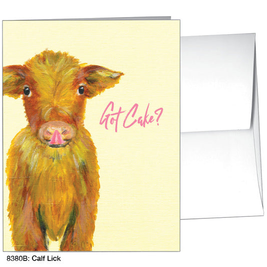 Calf Lick, Greeting Card (8380B)
