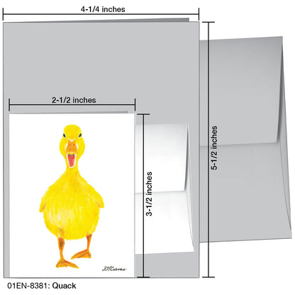 Quack, Greeting Card (8381), Enclosure, printedcanvas.com