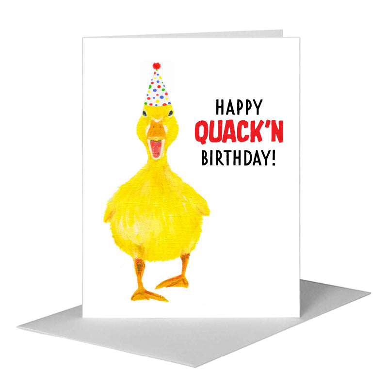 Quack, Greeting Card (#8381F), A2 Card Front, www.printedcanvas.com