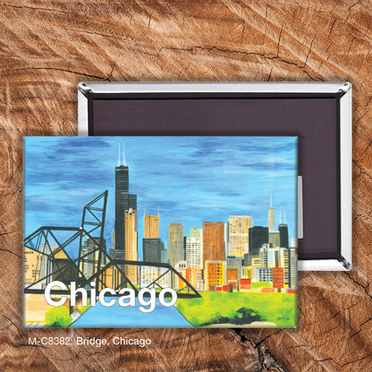 Bridge, Chicago, Magnet (8382)