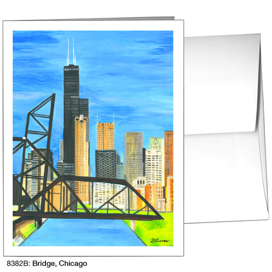 Bridge, Chicago, Greeting Card (8382B), A2, printedcanvas.com