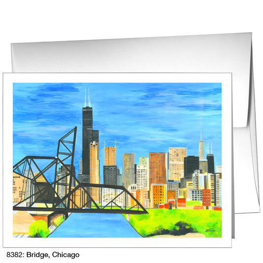 Bridge, Chicago, Greeting Card (8382), A2, printedcanvas.com