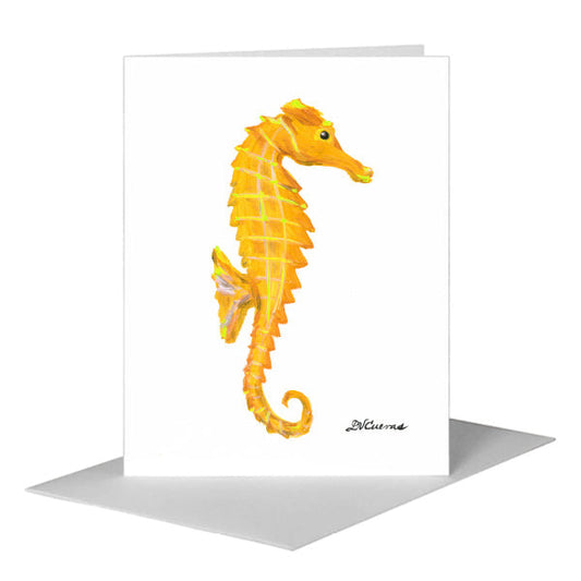 Seahorse, Greeting Card (#8384E) A2 Card Front, www.printedcanvas.com