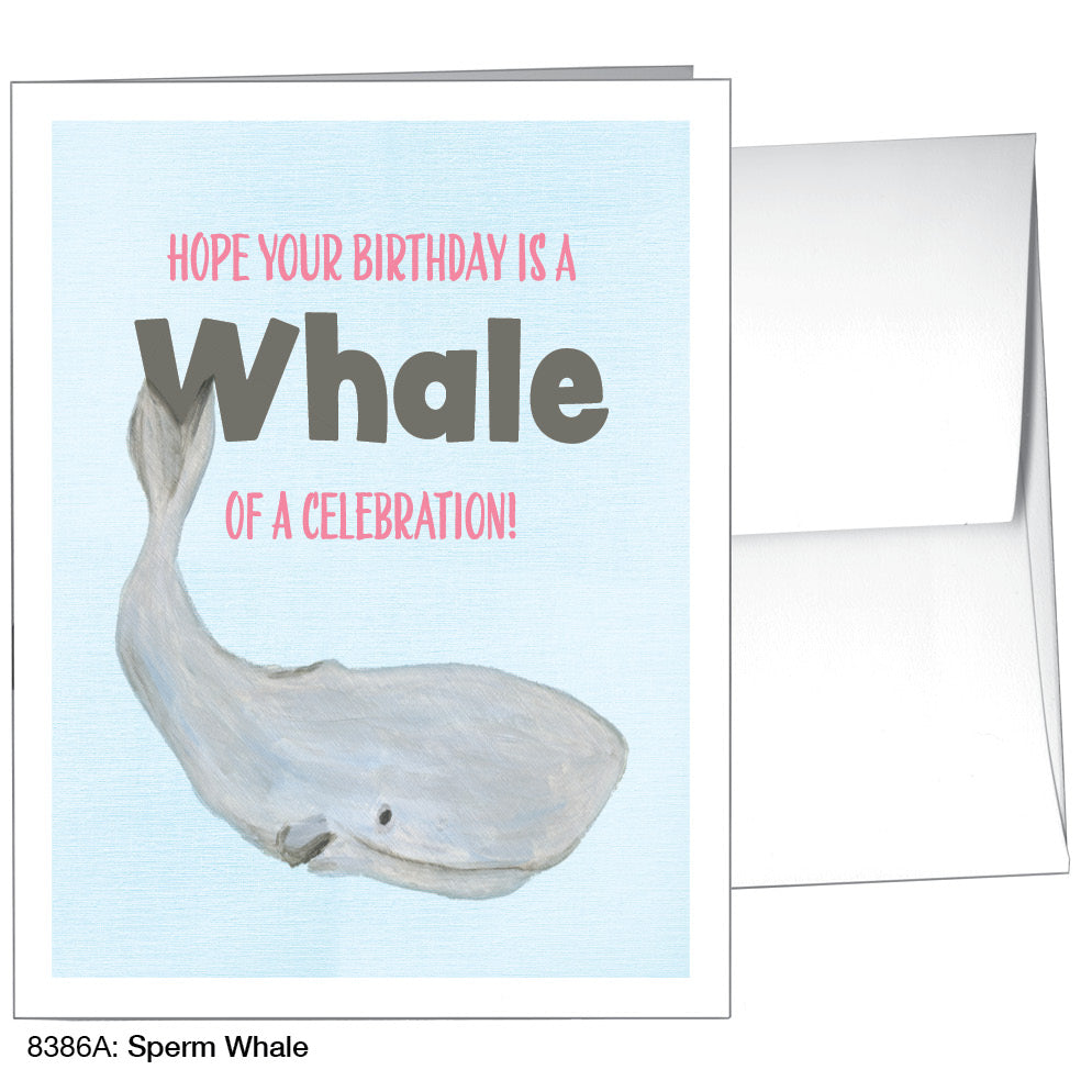 Sperm Whale, Greeting Card (8386A), A2, printedcanvas.com