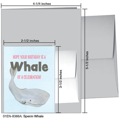 Sperm Whale, Greeting Card (8386A), Enclosure, printedcanvas.com