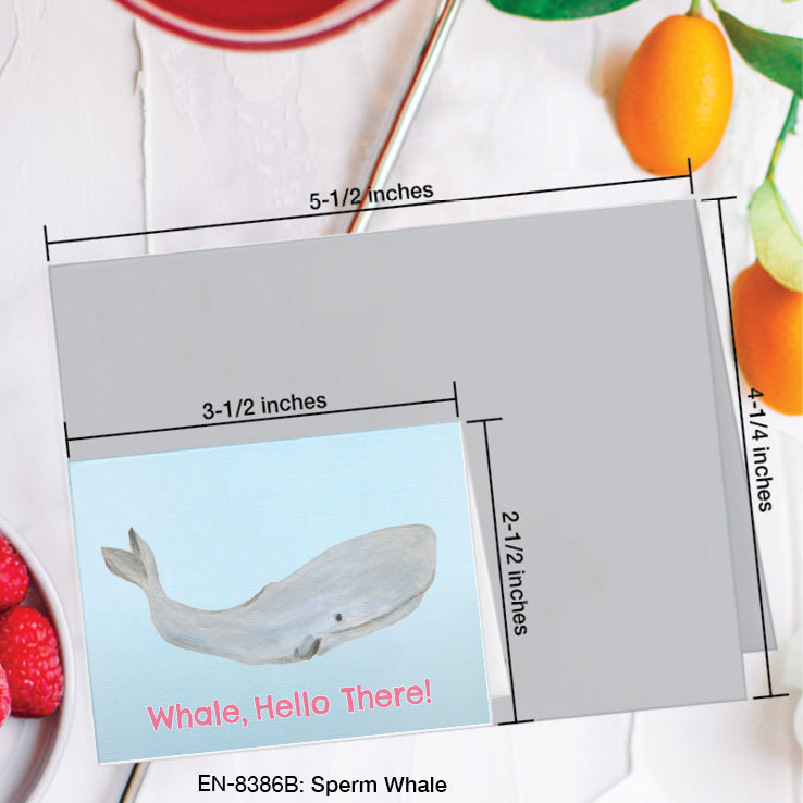 Sperm Whale, Greeting Card (#8386B)