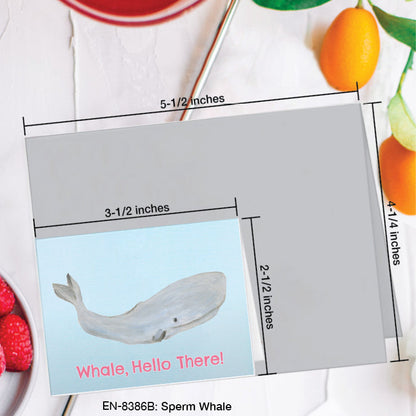 Sperm Whale, Greeting Card (#8386B)