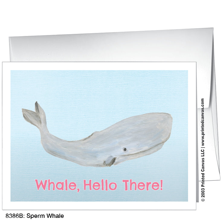 Sperm Whale, Greeting Card (#8386B), A2 Card Front, www.printedcanvas.com