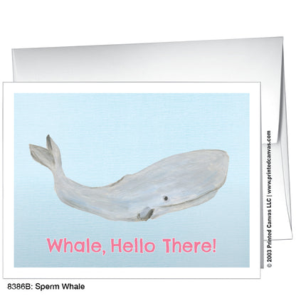Sperm Whale, Greeting Card (#8386B), A2 Card Front, www.printedcanvas.com