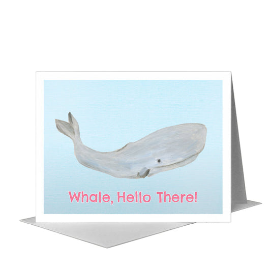 Sperm Whale, Greeting Card (#8386B) A2 Card Front, www.printedcanvas.com