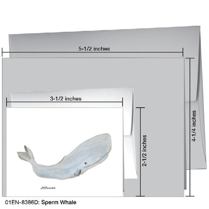 Sperm Whale, Greeting Card (8386D), Enclosure Card, printedcanvas.com