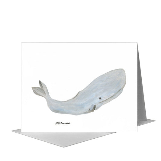 Sperm Whale, Greeting Card (#8386D) A2 Card Front, www.printedcanvas.com