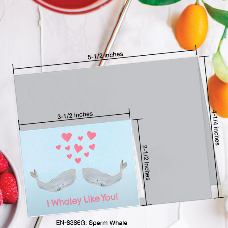 Sperm Whale, Greeting Card (#8386G)