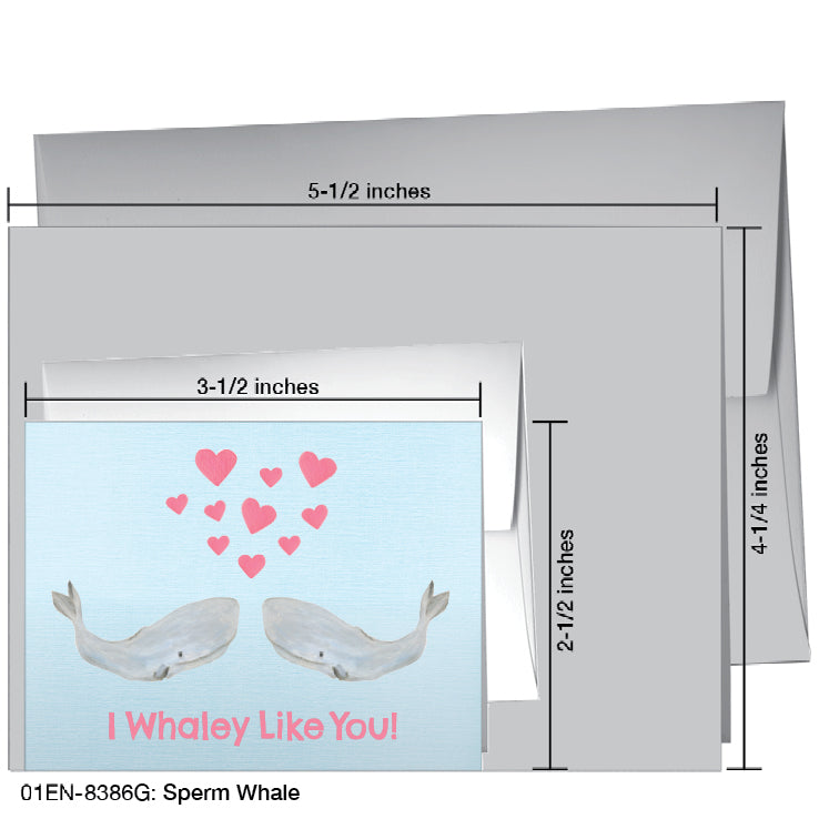 Sperm Whale, Greeting Card (#8386G)